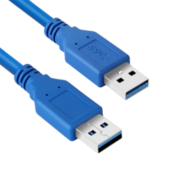 USB förlängningskabel Dubbeländ USB -sladd hane till hane USB 3.0-kabel för dataöverföring Hårddisk Skrivare Kameror 39,37''