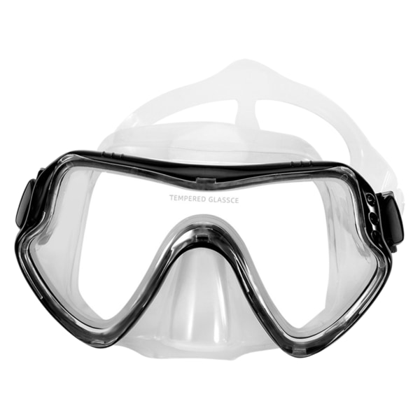 Dykmask Simglasögon Bekväm Silikonkjol Snorkelmask för Vuxna Simning Snorkling Lätt att Använda