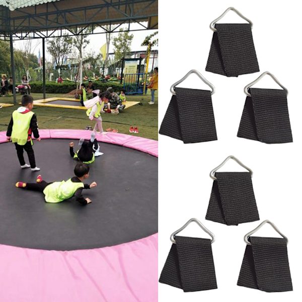 Förpackning med 30 Triangulära Ersättningsringar för Trampolin Galvaniserat Stål