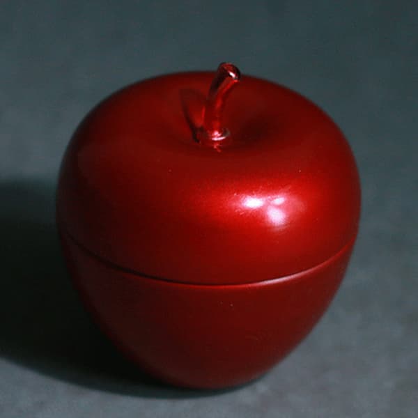 för Apple-formad Mini Plåt Te Socker Godis Förseglad Kaffeförvaringslåda Metall för Ca Green