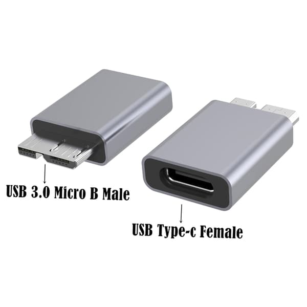 USB C till Micro B USB3.0 Adapter Typ C Hona till Micro B Hane Snabbladdning USB