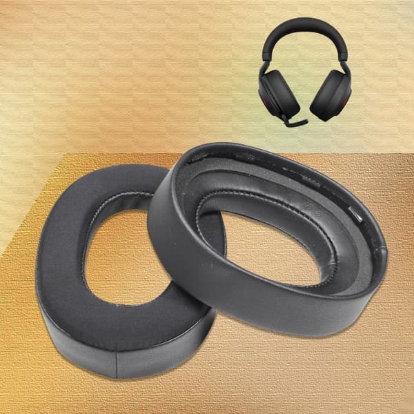 Mjuka brusreducerande öronkuddar för Evolve2 85 UC/MS-headset för långa samtal Gold