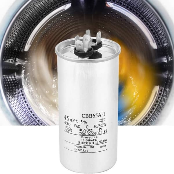 45uF Metalkapslingskondensator Aluminiumtekstur Egnet til Hurtig Udskiftning
