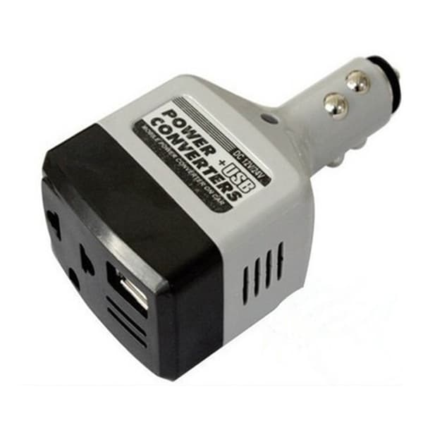 til DC 12V/24V til AC 220V Bil Lastbil Strømomformer til Mobiltelefon Tablet Kamera