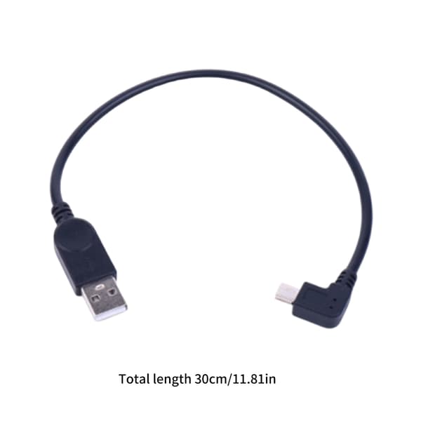 Bærbart USB til Højre Vinkel Mini USB Opladerkabel for Nem Enhedstilslutning