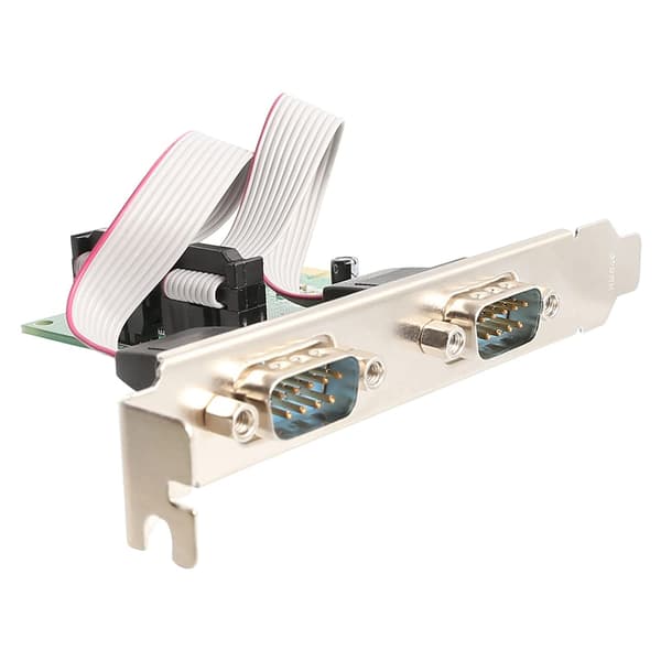 RS232 PCI til Express PCIe til 2 serielle DB9-adapterkort 2,5 Gb/s 1000 kbps RS-232