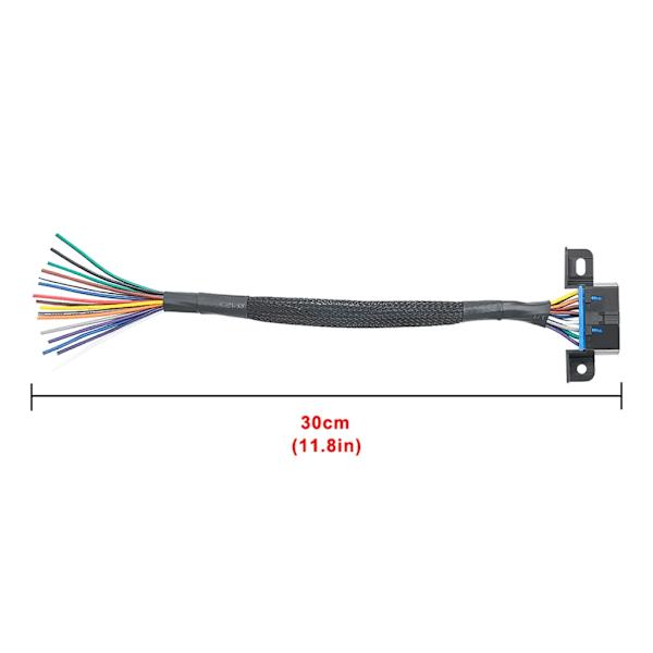 16-stifts OBD2-kabel hona förlängningskontakter OBD2-adaptrar kabeldiagnostik