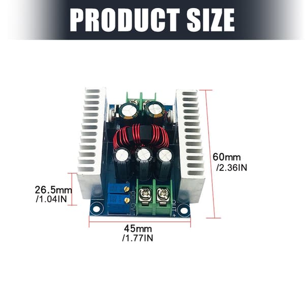 300W 20A 6-40V til 1.2-36V omformer nedtrappingsmodul konstantstrøm LED