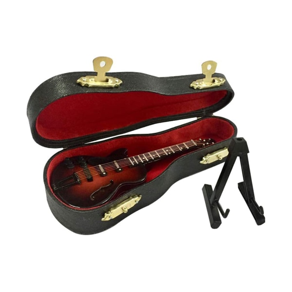 Gitarr Trä Miniatyr Elektrisk modell Matbord Musikrum Vardagsrum Bokhyllor Displaydekorationer null - 20CM