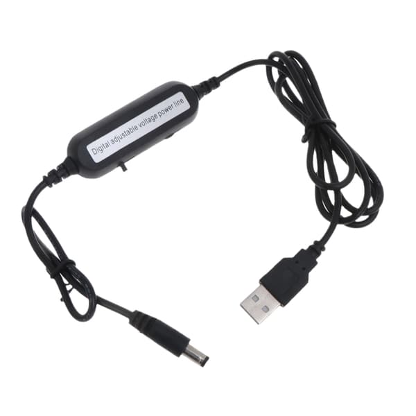 USB til 1.5V 3V4.5V 6V 9V 12V spændingsdisplaykabel til legetøj, spil, LED-lampe