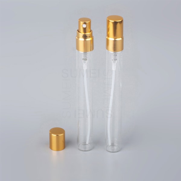 10 ml bärbar påfyllningsbar parfymflaska Tom kosmetisk sprayflaskabehållare Gold