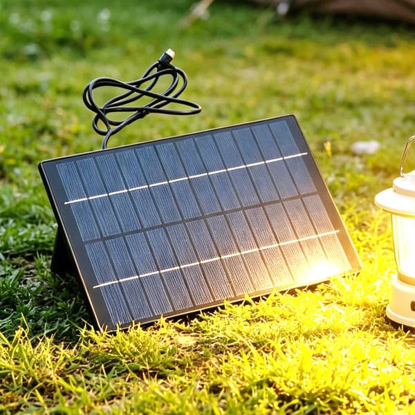 6W 12V solcellepanel for rask batterilading, solcelledrevet gatelys