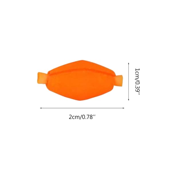 6st Float Foam Strike Indicators 20x10mm för flugfiske Mycket synbar olivform Float flugfisketillbehör Yellow