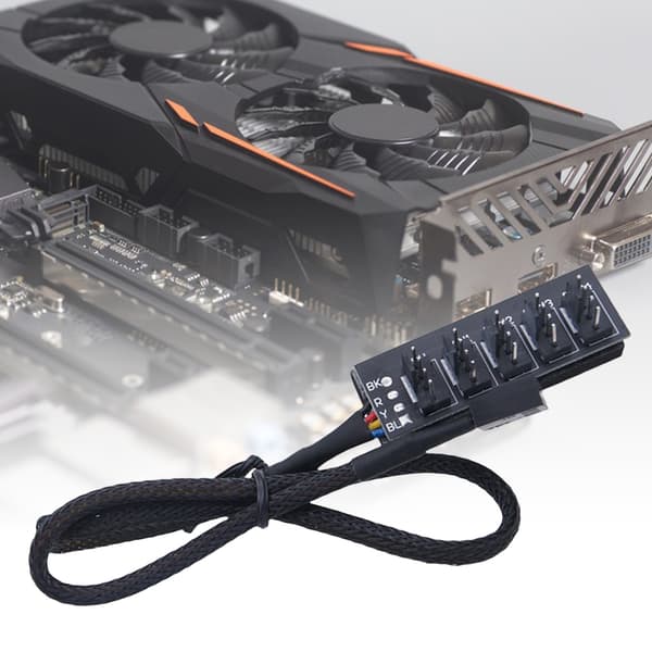 PWM-blæseradapter 5-vejs splitter til 4-pin computerbundkort blæsercontroller