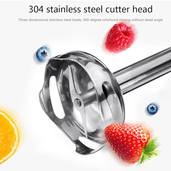 Blender blender 400W 2 hastighets justerbar blender med blad i rostfritt stål och ergonomiskt handtag