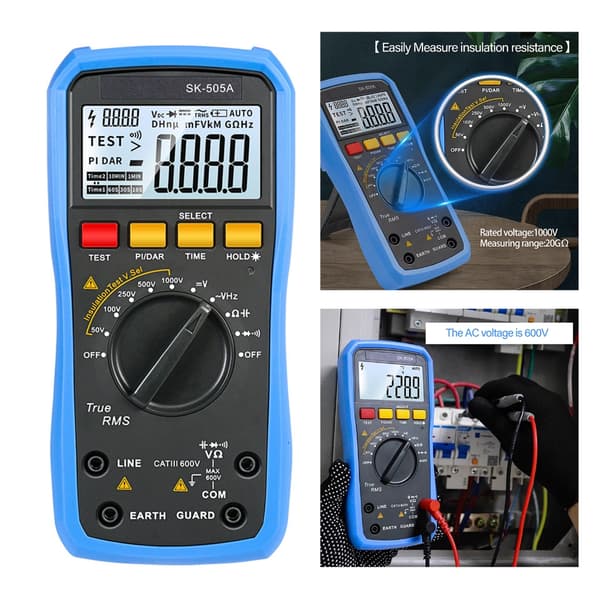Multimeter Högspännings Megohmmeter & Voltmeter för Noggrann Kretsmätning