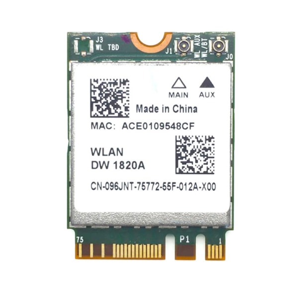 DW1820A BCM94350ZAE 802.11ac BT4.1 1200Mbps Wifi Adapter BCM94350 M2-NGFF WiFi Trådlöst Kort DW 1820A för Broadcom-