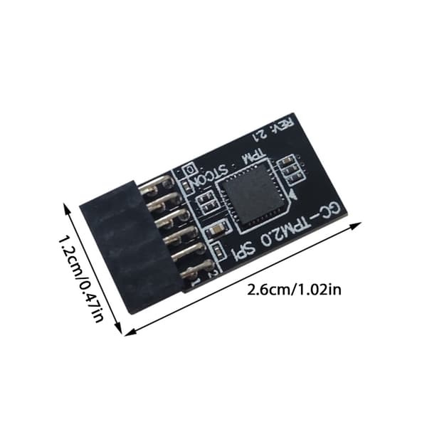 SPI-tilkobling TPM 2.0 Modul Datamaskinadapterkort for sikker datamaskin