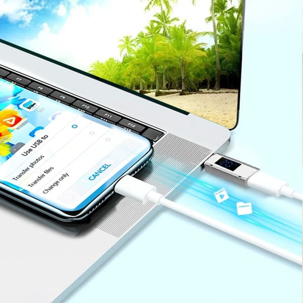 Snabb laddning och dataöverföring USB C-adapter kompatibel för olika enheter
