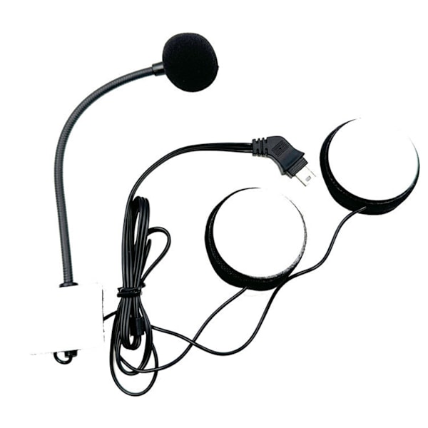 Halvhjelmer Headset Høyttaler Vindtett og Støyreduserende Munnstykke Mikrofon
