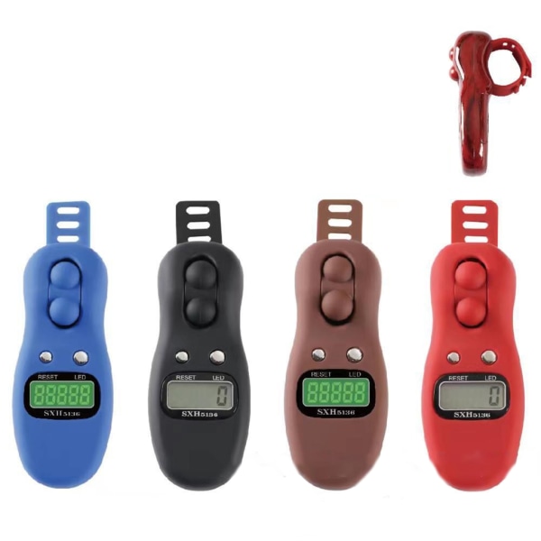 Elektronisk Digital Tasbih Tally Counter Återställbar Clicker Roterande Bön Pärlor Counter Finger Counter Tasbeeh Counter Blue