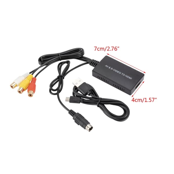 Svideo til konverter til adapter, AV til adapter