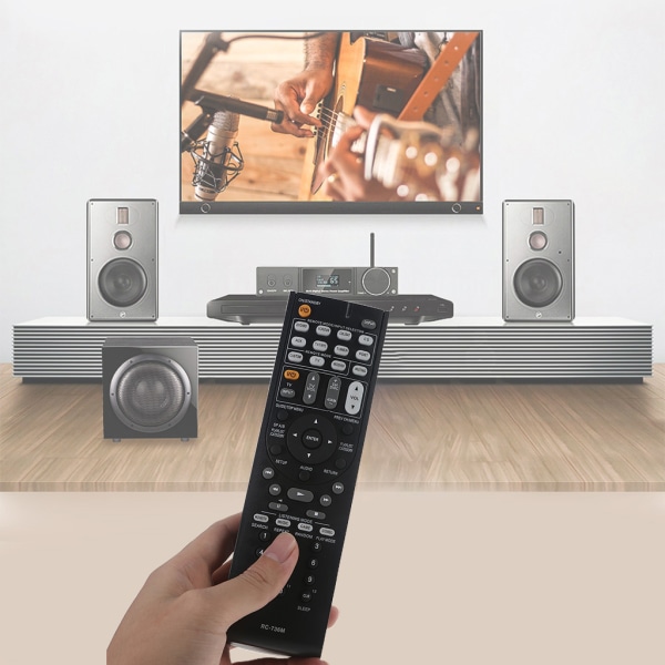 För Onkyo hemmabiosystem SKC-570 HT-R570 HT-S5200 HT-S5200B HTP-570 SKF-570 LSKF-570R,RC 736M Fjärrkontroll