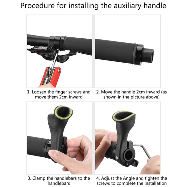 Ergonomiske cykelstyr-ender til mountainbikes, cykeldele