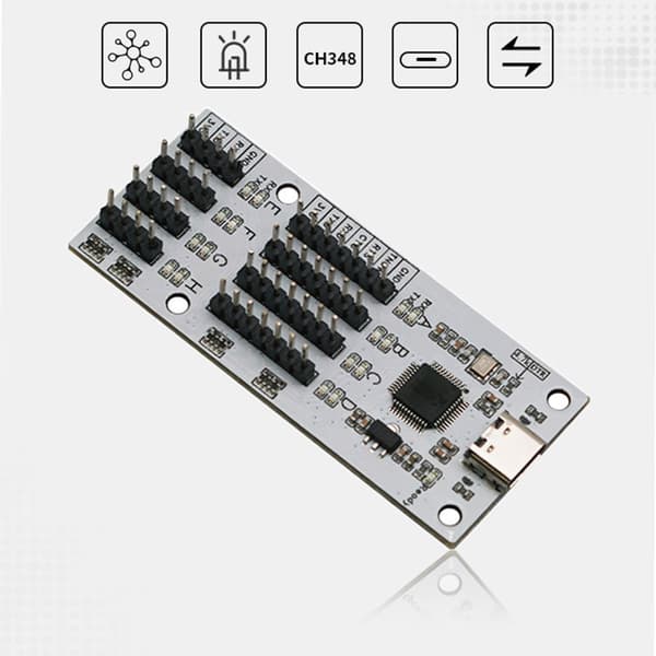 Strømlinet USB C til 8-ports TTL seriel adapter til professionel hobbybrug