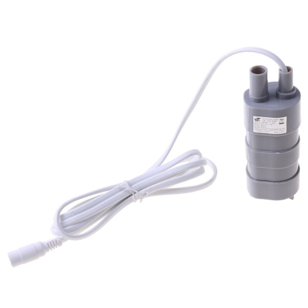 12V 1.2A for DC Mikro Nedsenkbar Motor Vannpumpe 12L/Min 600L/T 5M 5.5x2.1 Fe