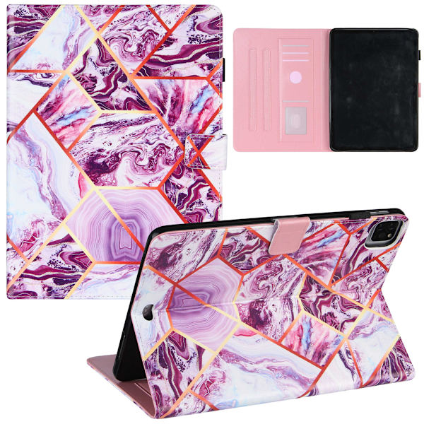 Magnetisk stötsäker antidammskydd för case Tablettstöd Stativ Flip Cover för Pad Pro 11 2020 2018/Air4 10.9 Purple
