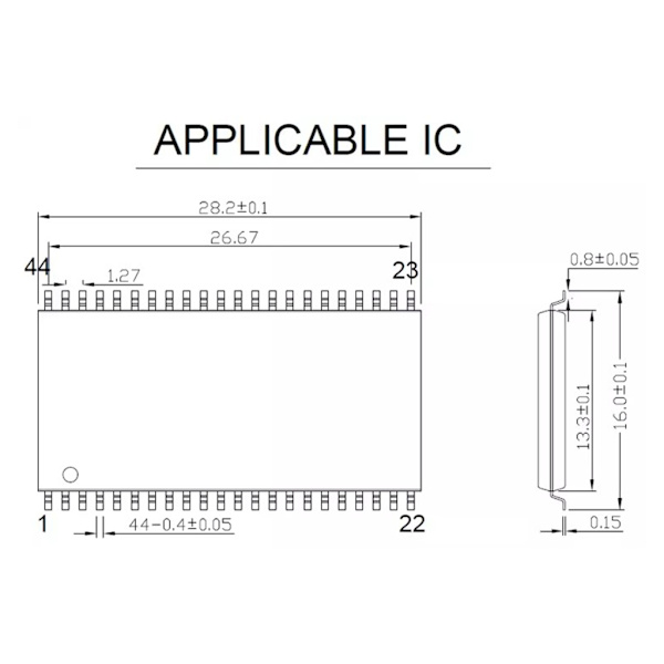 44Pin SOIC44-1.27 SOP44 Programmer Adapter Socket Converter Module Adapter