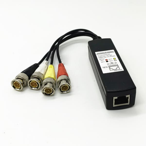 Högklar Passiv Video Balun Transceiver för 8MP Säkerhetskameror Enheter