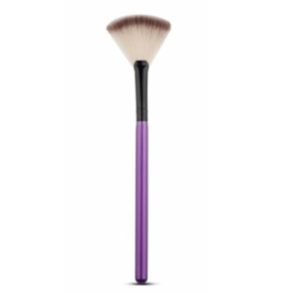 5 st Fläktborstar för ansiktsborstar Mjuk makeupborste Kosmetiska applikatorverktyg Purple