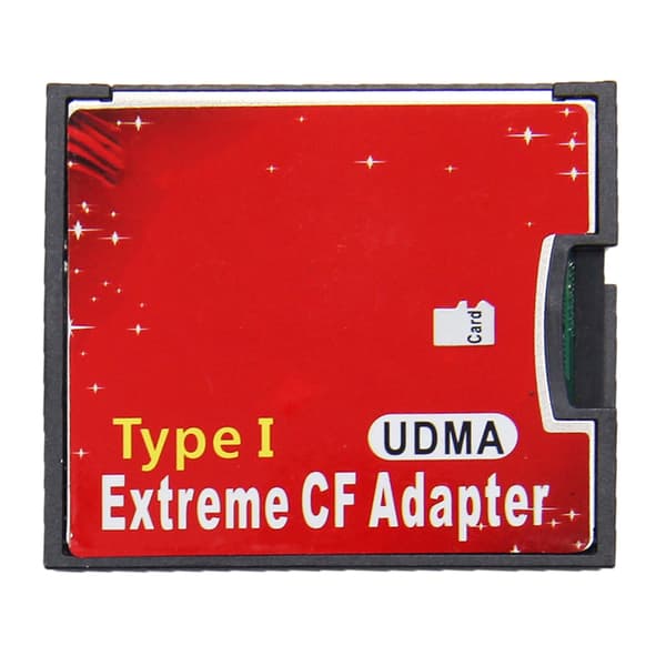 TF til CF-kortadapter, enkel port Micro-SD/SDHC/SDXC TF til CF-kortleser