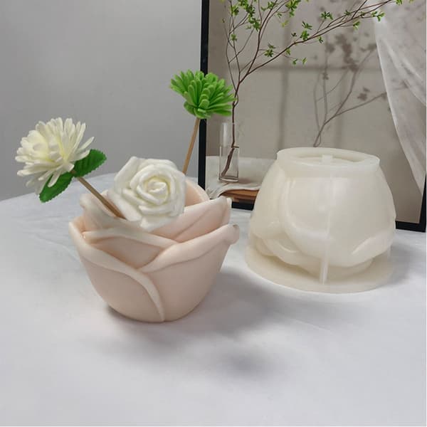 Rossilikonformar Blomkrukor Molds Mould Handgjorda suckulenta molds Silikonmaterial