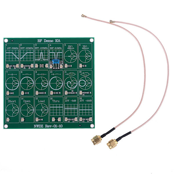 RF Demo Kit til NanoVNA VNA RF Test Board Vektornetværk Test Filter Dæmper Netværksanalysatorer Elektriske Instrumenter