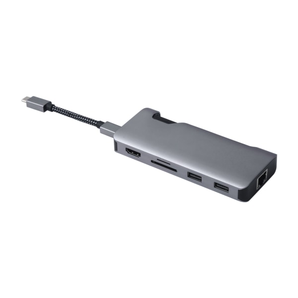 7-in-1 USB C HUB Type C - Multi USB 3.0 HUB HDMI-yhteensopiva Adapteri Telakka Kannettavalle Tietokoneelle Matkapuhelimelle USB-C RJ45 Jakaja