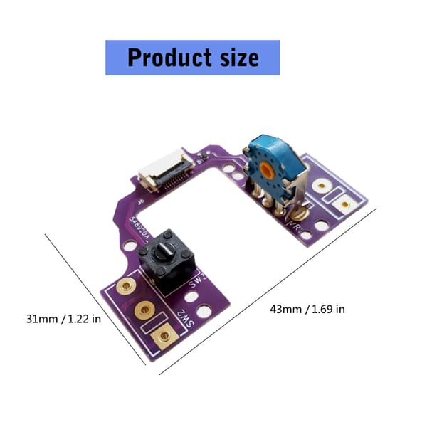 MicroSwitch Knap Board til GPROX Superlight2 Mus Øvre Bundkort 7
