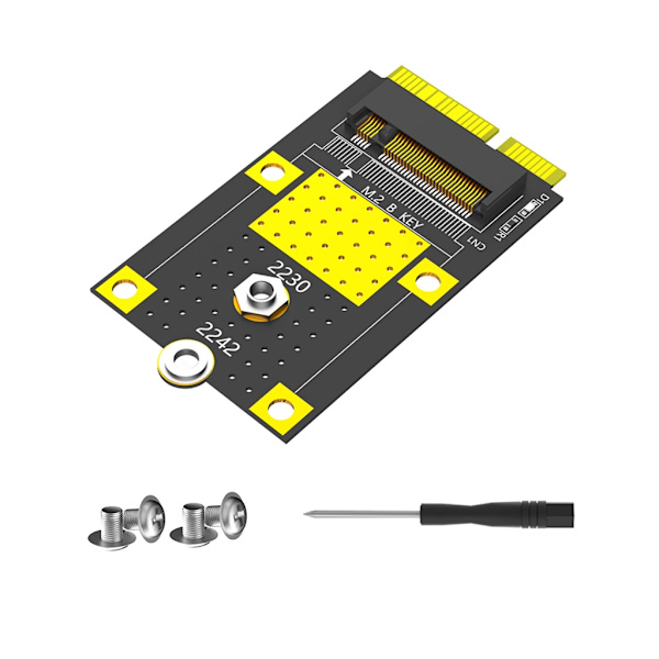 MSATA til M.2 Key B Adapter til 2230/2242 SSD'er Kort M.2 B Key til mSATA
