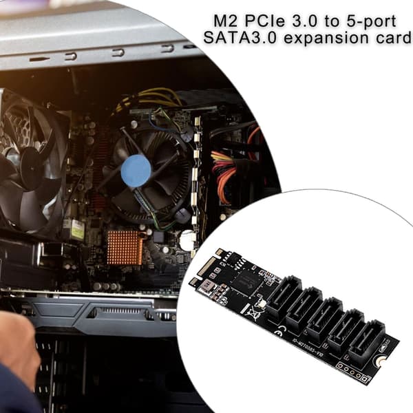 M.2 NVME-protokoll til SATA3.0 harddiskadapterkort for utvidet lagring