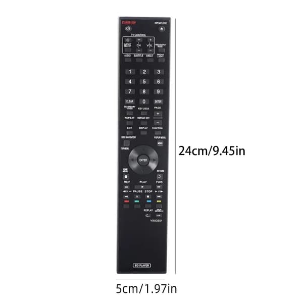 Fjernkontroll VXX3351 erstatning for BDP-120 BDP-120FD BDP-31FD BDP-330