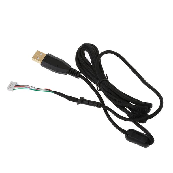 Holdbar nylonflettet USB-musekabeludskiftningsledning til G102