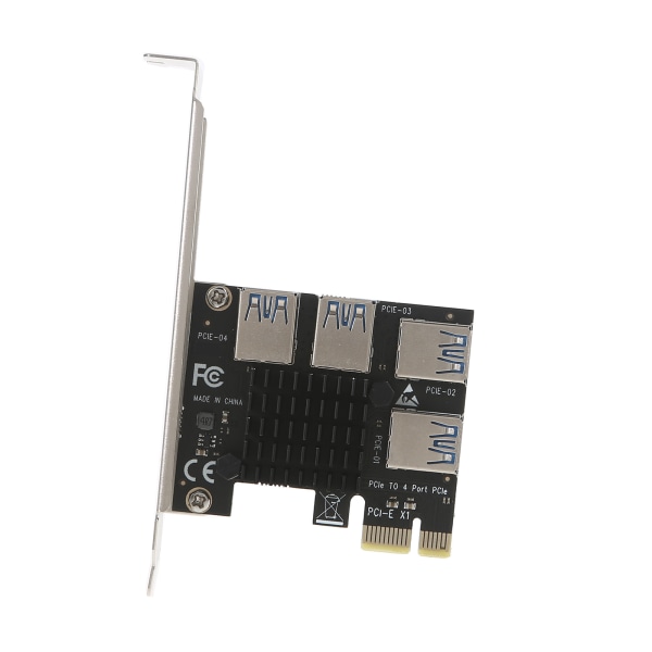 PCIe Converter PCI för Express Multiplier Riser Card PCI-E 1 till 4 Extern 16X Slot USB 3.0 Adapter Card för Bitcoin Min