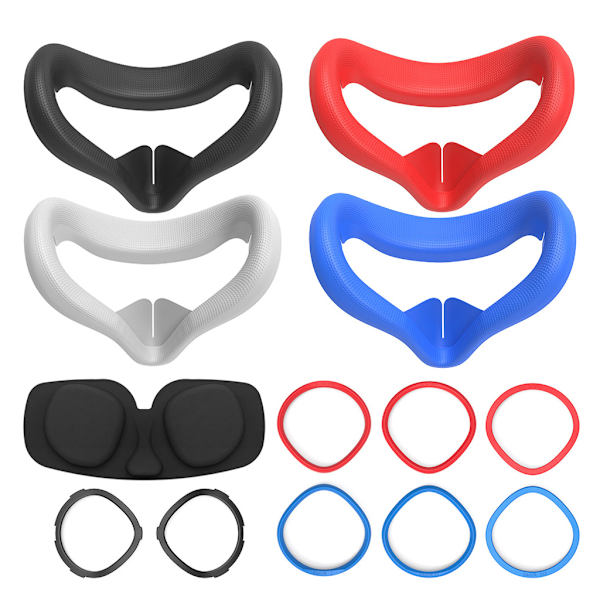 Enkelt att installera Silikonskyddsglasögon Bärbara ersättningsheadset Lins Anti-Scratch Ring Hållbar för Oculus Gray