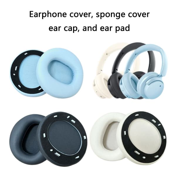Øretelefon Øreputer Deksel Øreputer for Fit900NB Headset Ørevarmere Blue