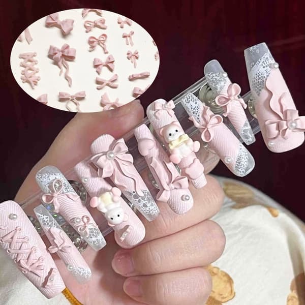 Bågar Nagelformar 3D Rosettformar Nagelkonst Silikonformar Nagelkonstdekoration