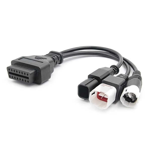 3 i 1 Motorcykel Diagnostisk Anslutningskabel 3pin 4pin 6pin OBD2 Kabeladapter