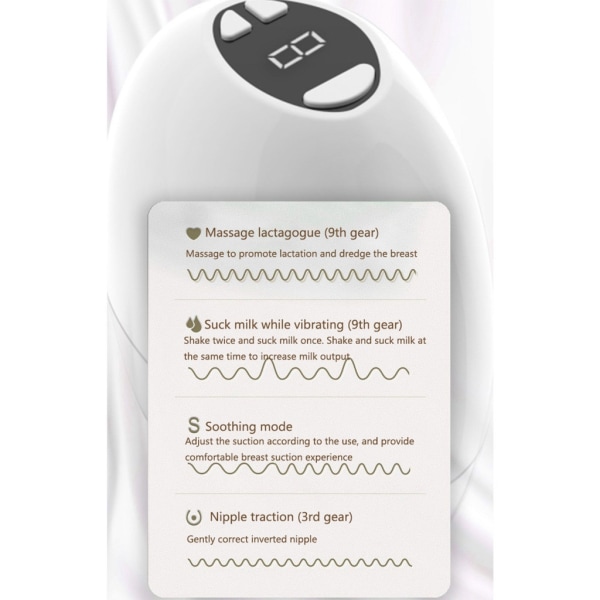 Elektriska bröstpumpar Bärbara handsfree bärbar bröstpump Silent Comfort Bröstmjölksextraktor BPA-fri