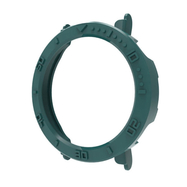 Stötsäkert case kompatibelt för GT4 41/46 mm ramskydd stötfångare Cover Reptåligt hårt PC-hus Hud Pine needle green 41MM